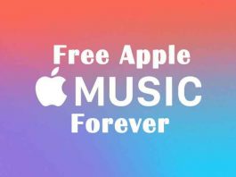 free apple music forever