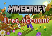 Free Minecraft account and password