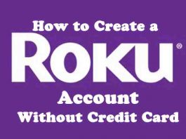 create roku account without credit card