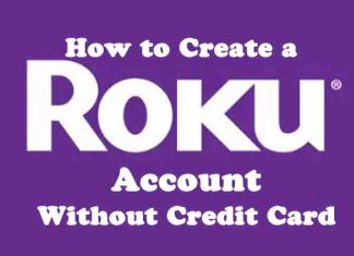 create roku account without credit card